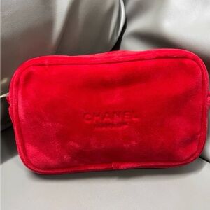 Chanel Beauty Velvet Makeup Bag